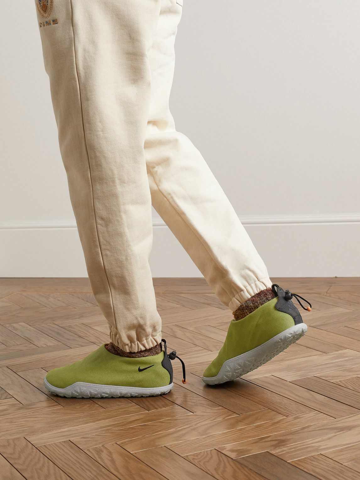 Nike - ACG Moc Leather-Trimmed Canvas Slip-On Sneakers  display picture 3