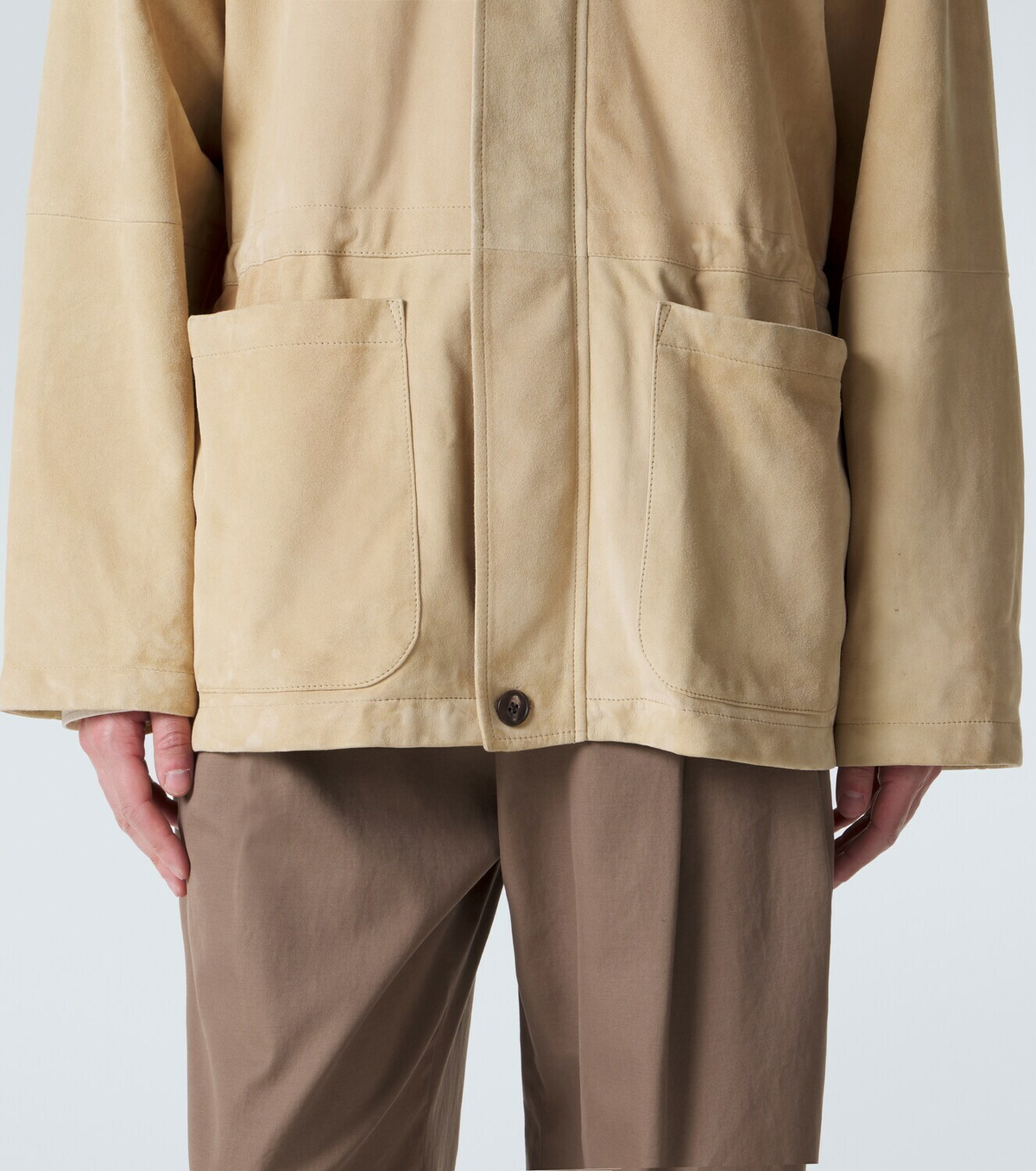 The Row Vilmo suede jacket