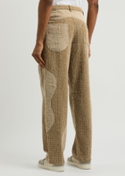 Honor The Gift Groove Distressed Straight-leg Jeans Tan