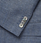 Hugo Boss - Navy Hartlay Slim-Fit Unstructured Virgin Wool and Linen-Blend Blazer - Navy