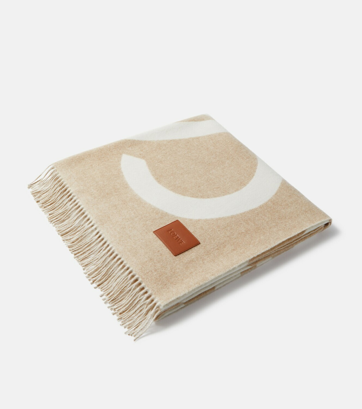 Loewe Anagram wool and cashmere jacquard blanket