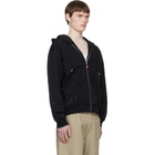 Casablanca Black Crystal Monogram Long Sleeve Hoodie