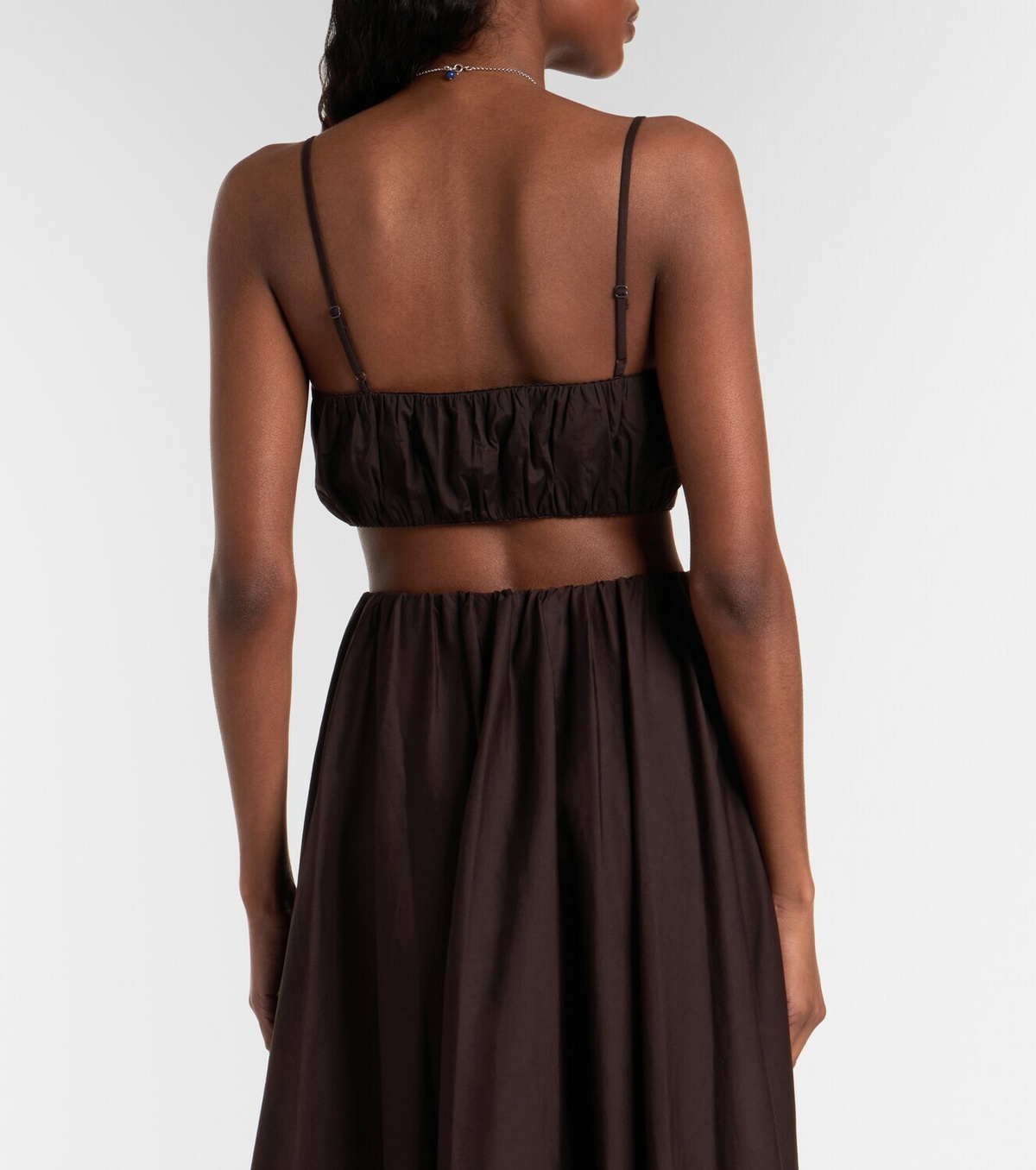 Staud Fiore cotton crop top