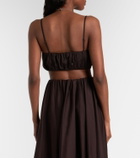 Staud Fiore cotton crop top