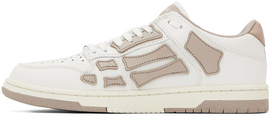 AMIRI White & Beige Skel Low-Top Sneakers Amiri