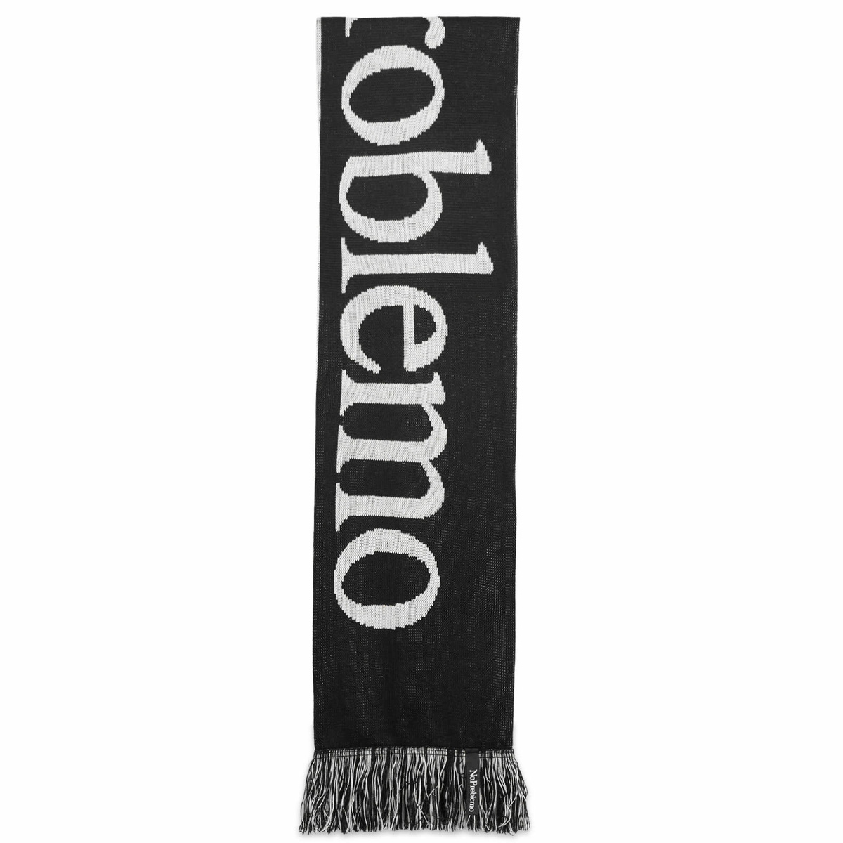 No Problemo Men's Logo Scarf in Black 