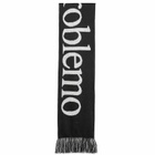 No Problemo Men's Logo Scarf in Black 