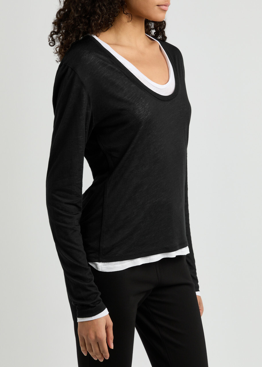 Dorothee Schumacher Layer Love Jersey top Black