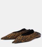 Saint Laurent Nour 05 leopard-print slippers