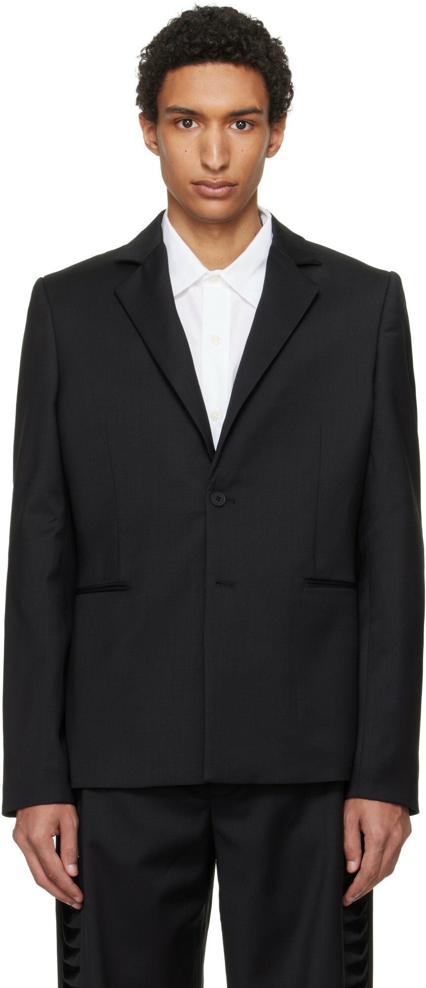HELIOT EMIL Black Vibraxis Blazer