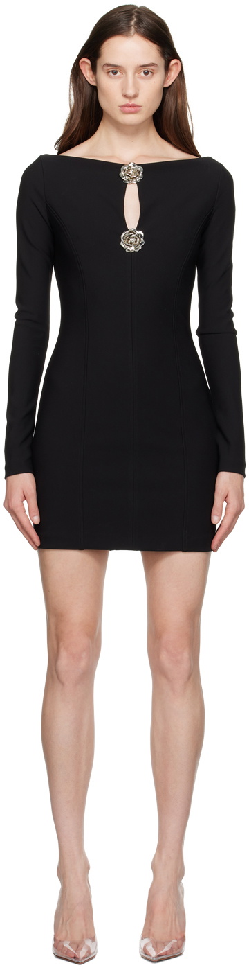 Blumarine Black Keyhole Minidress Blumarine