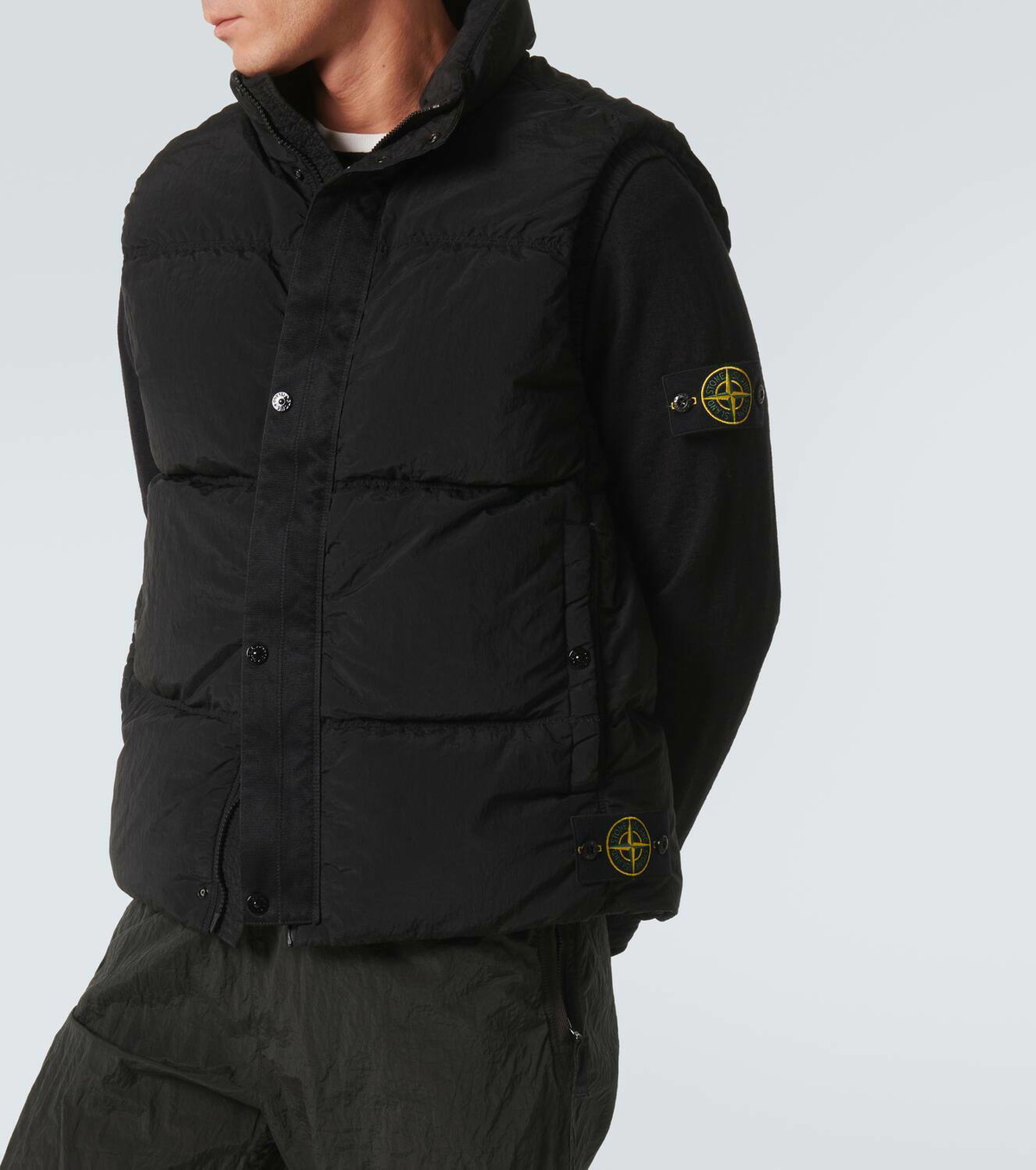 希少ꕥ STONE  GARMENT DYED DOWN VEST Stone Island Garment Dyed Down Gilet Grey – Garmz Factory