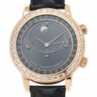 Patek Philippe Grand Complications Diamond Black Dial Mens Watch 6104R-001