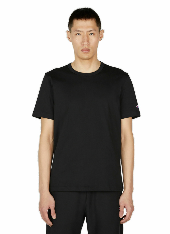 Photo: Champion - Logo Embroidered T-Shirt in Black