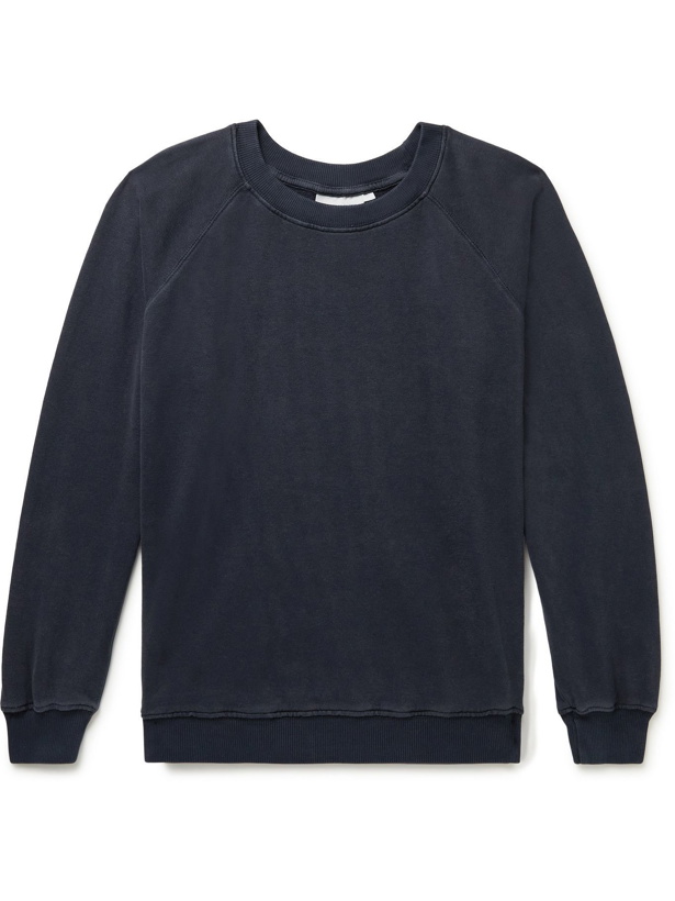 Photo: Jungmaven - Bonfire Garment-Dyed Hemp and Organic Cotton-Blend Jersey Sweatshirt - Blue