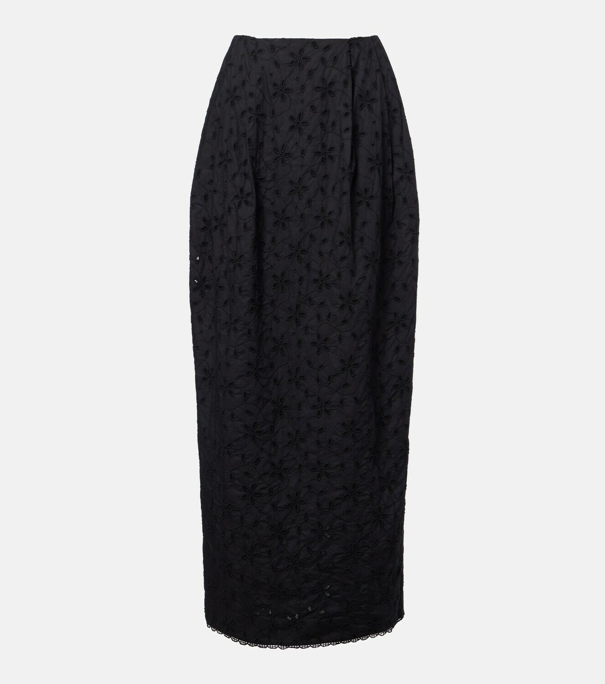 Posse Salma embroidered cotton maxi skirt