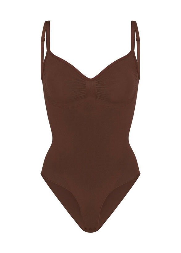 Photo: Skims Seamless Sculpt Brief Bodysuit Brown