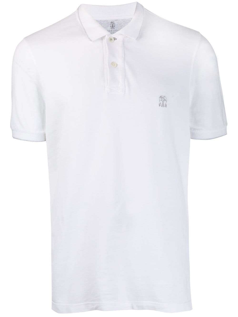 BRUNELLO CUCINELLI - Logo Cotton Polo Shirt Brunello Cucinelli