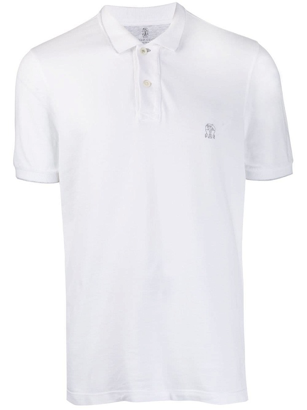 Photo: BRUNELLO CUCINELLI - Logo Cotton Polo Shirt
