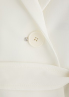 High Obedient Belted Jersey Blazer Cream