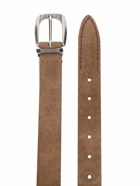BRUNELLO CUCINELLI - Leather Belt With Carved Buckle