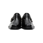 Toga Virilis Black Leather Buckle Loafers