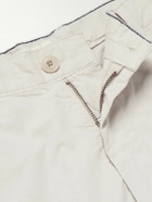 Hartford - Tyron Straight-Leg Cotton-Twill Trousers - Neutrals