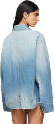 doublet Blue Cutoff Coverall Denim Jacket