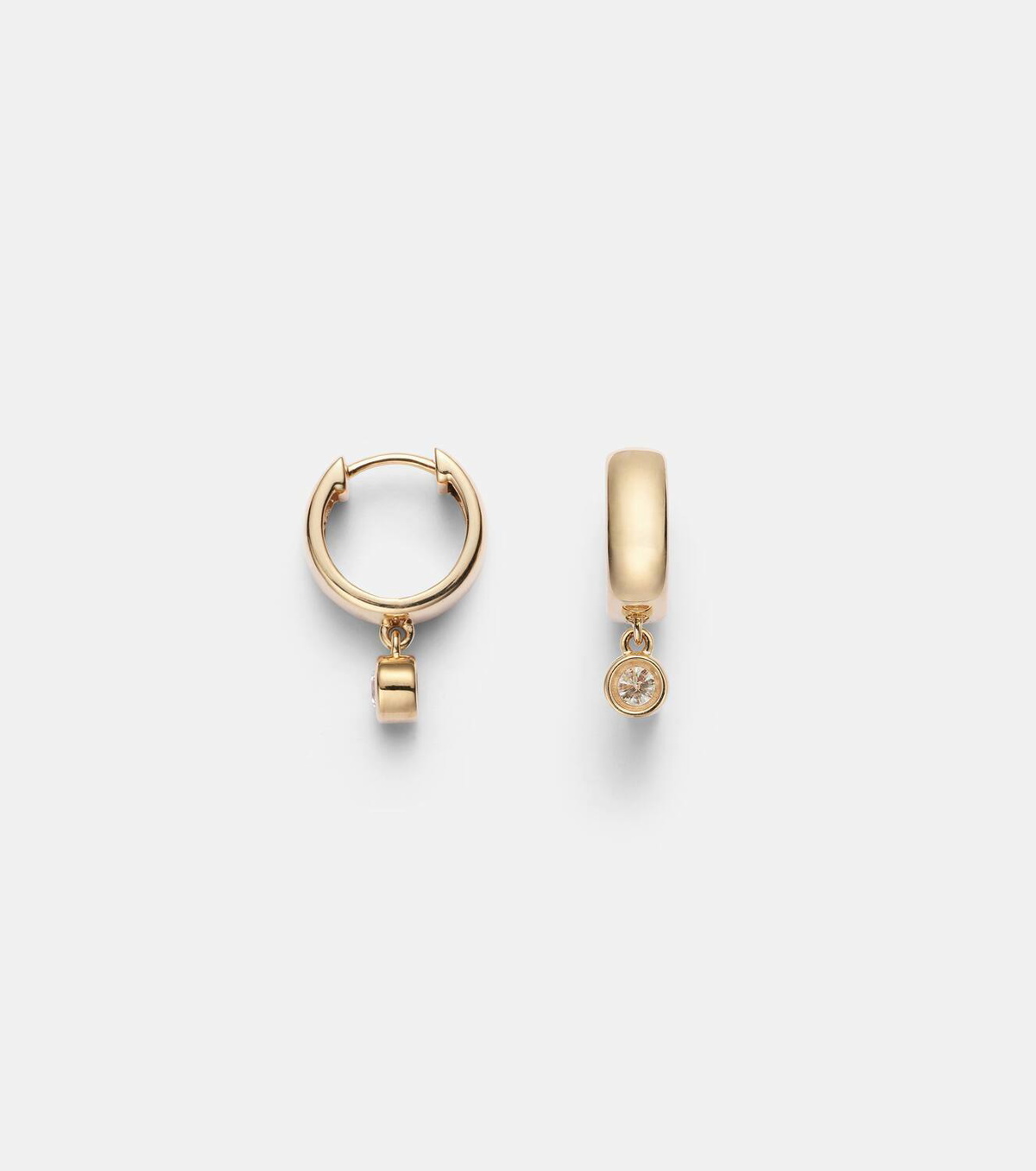 Roxanne First 14kt gold earrings with diamonds