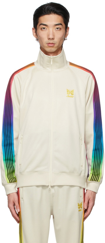 Photo: Needles Off-White AWGE Edition Rainbow Track Jacket