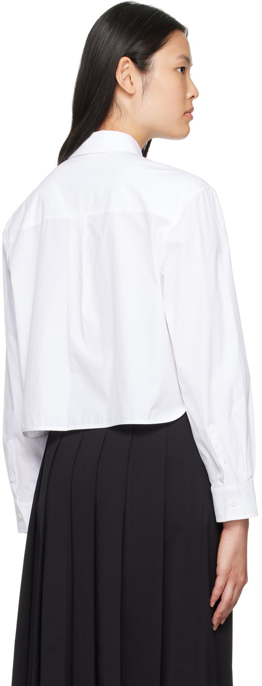 Juun.J White Cropped Shirt
