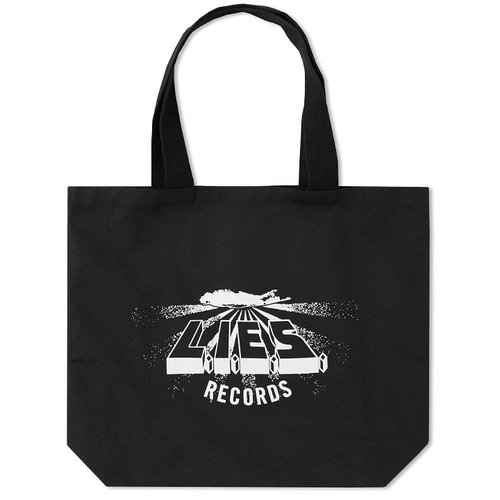 Photo: L.I.E.S. Records Logo Tote Bag Black