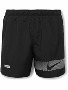 Nike Running - Challenger Flash Straight-Leg Mesh-Trimmed Dri-FIT Shorts - Black