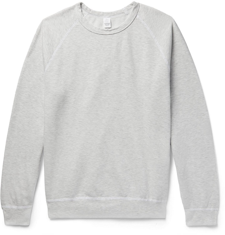 Photo: Save Khaki United - Mélange Fleece-Back Cotton-Blend Jersey Sweatshirt - Gray