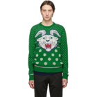 Gucci Green Wool Jacquard Sweater