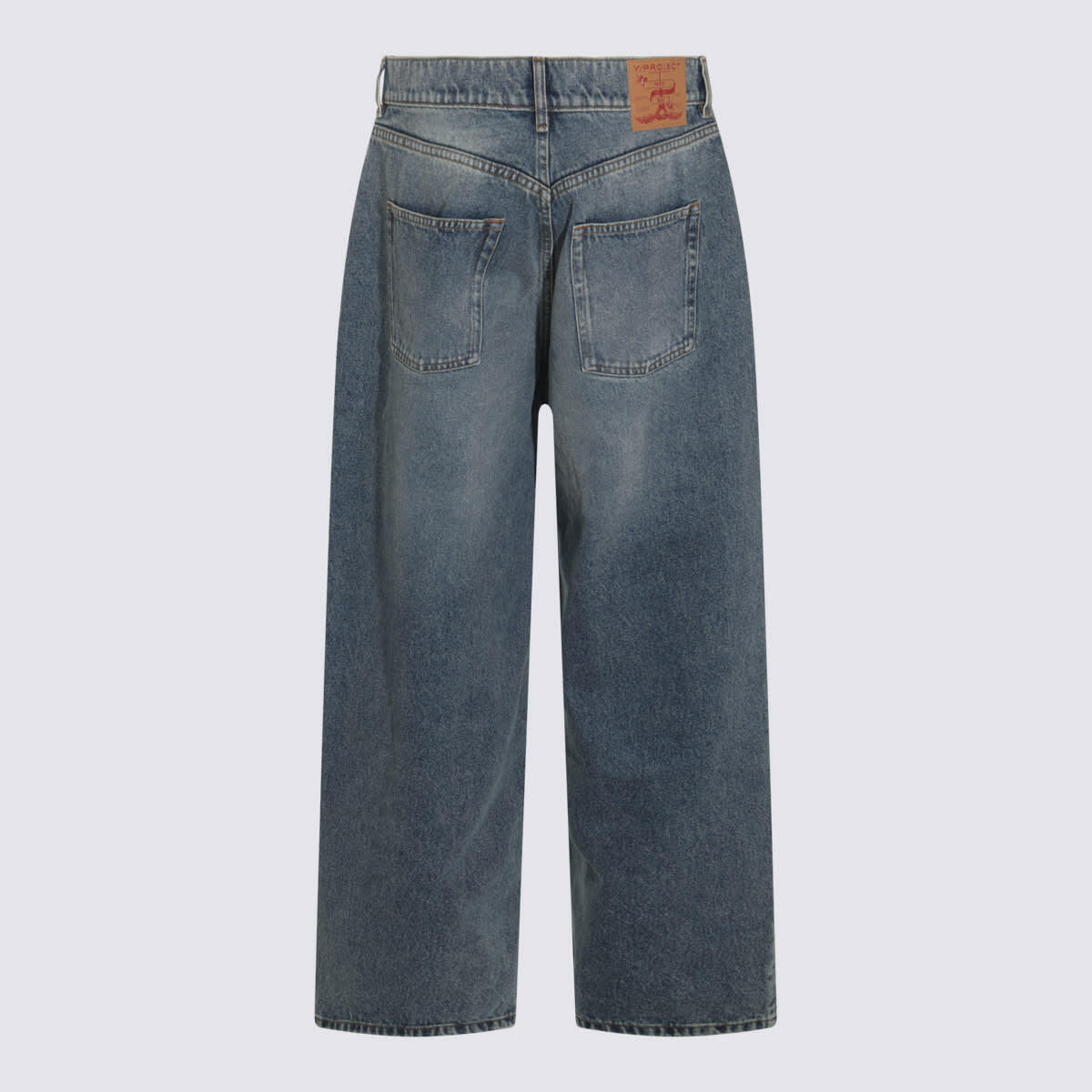 Y/Project Blue Cotton Jeans