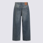 Y/Project Blue Cotton Jeans