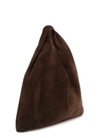 The Row Bindle Small Suede top Handle bag - Chocolate - One Size