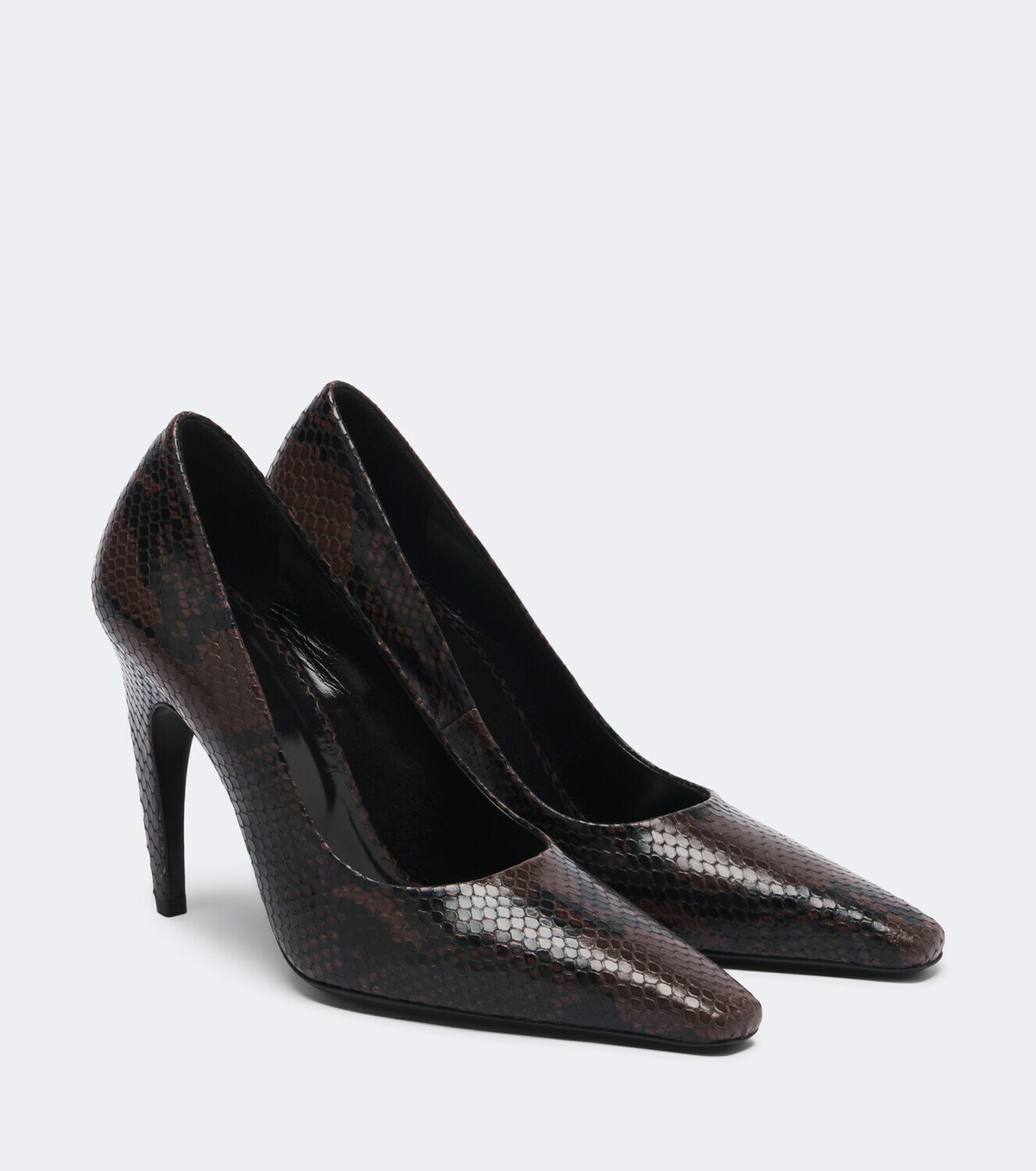 JUDE Fame snake-effect leather pumps