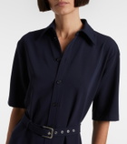Ralph Lauren Collection Belted wool midi dress