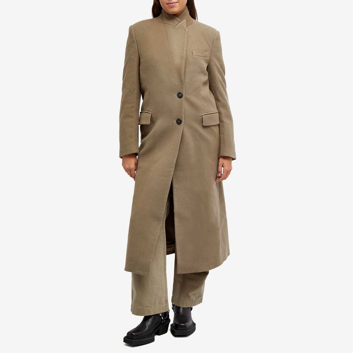 Our Legacy Women's Manta Over Coat in Peafowl Bath Wool Our Legacy