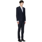 BOSS Navy Two-Piece Slim-Fit Stretch Virgin Wool Suit