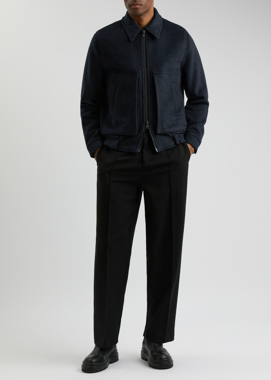 Oliver Spencer Arlington Wool-blend Bomber Jacket