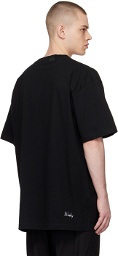N.Hoolywood Black Embroidered T-Shirt