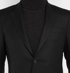 Mr P. - Black Unstructured Worsted Wool Blazer - Men - Black