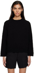 Totême Black Crewneck Sweater