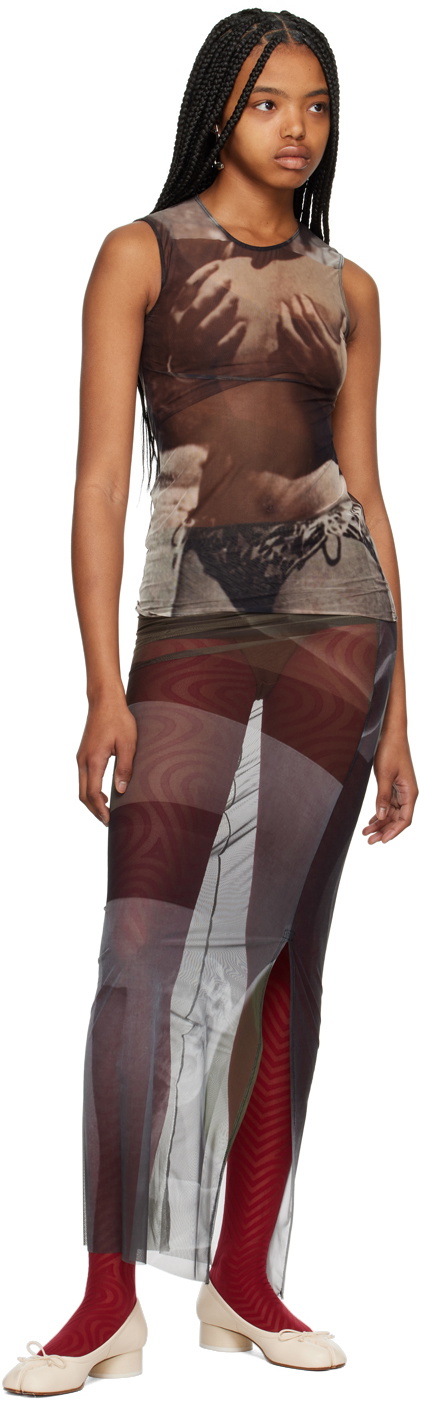 ELLISS Khaki Submerge Maxi Dress