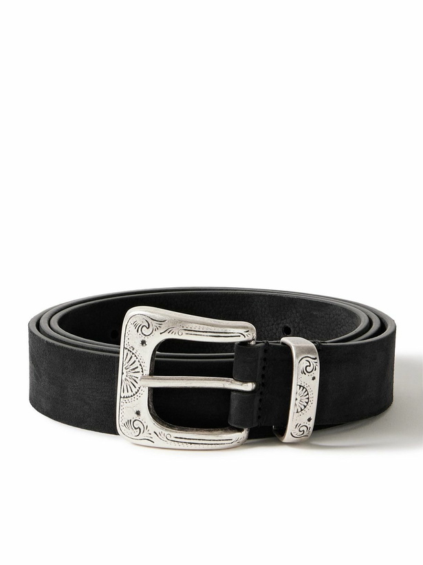 Photo: Anderson's - 3cm Nubuck Belt - Black