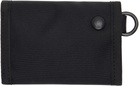 sacai Black Pocket Trifold Wallet
