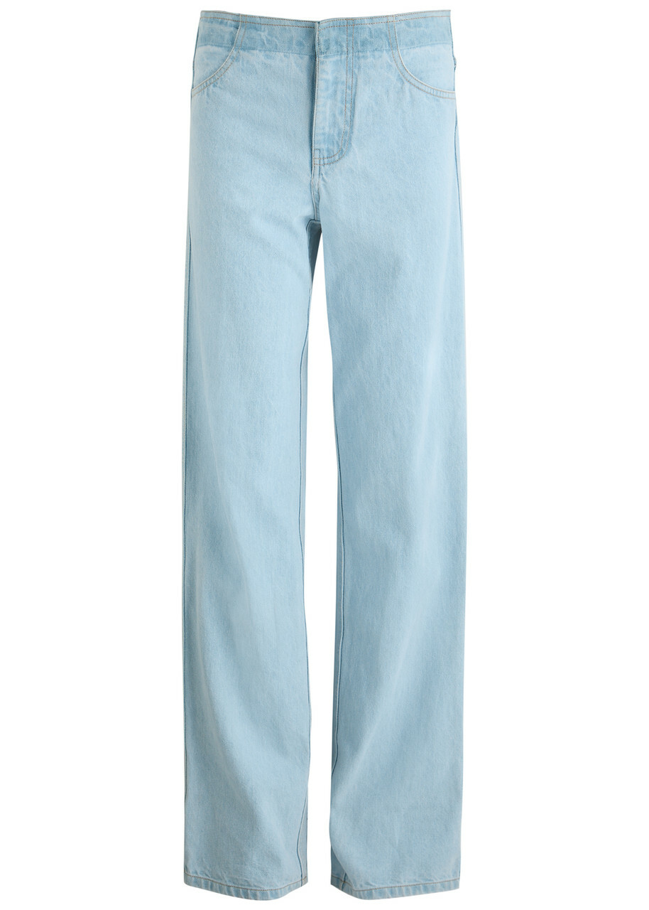Christopher Esber Deconstruct Straight-leg Jeans Light Blue